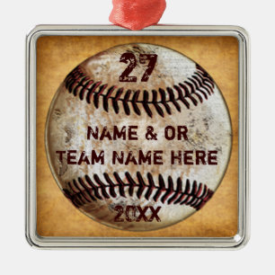 Coole Baseball-Ornamente für Baseball-Teamgeschenk Ornament Aus Metall
