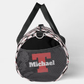 Coole Baseball-Sportbegeisterte fügen Monogramm hi Duffle Bag (Rechts)