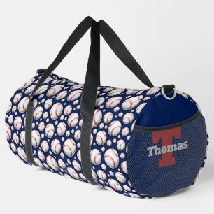Coole Baseball-Sportbegeisterte fügen Monogramm hi Duffle Bag