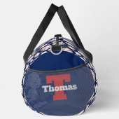 Coole Baseball-Sportbegeisterte fügen Monogramm hi Duffle Bag (Rechts)