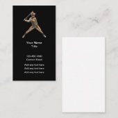Coole Baseball-Sportthemen Business Cards Visitenkarte (Vorne/Hinten)