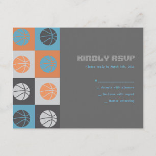 COOLE BASKETBALL Bar Bat Mitzvah Replik Karte