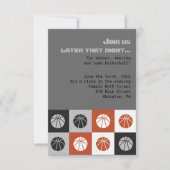 COOLE BASKETBALL Bar Mitzvah Einladung (Vorderseite)