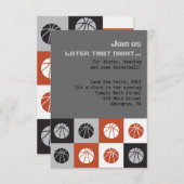 COOLE BASKETBALL Bar Mitzvah Einladung (Vorne/Hinten)