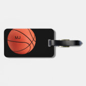Coole Basketball Monogram Mens Gepäckanhänger (Rückseite horizontal)