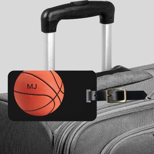 Coole Basketball Monogram Mens Gepäckanhänger