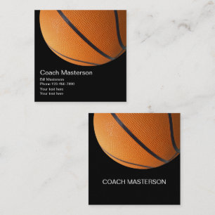Coole Basketball-Trainer Gestaltung Quadratische Visitenkarte