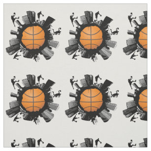 Coole Basketball-Welt Stoff