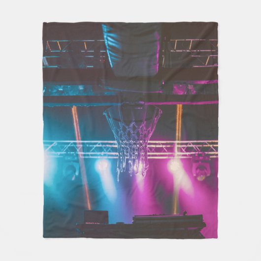 Coole Basketballarmatur Fleecedecke (Vorderseite)