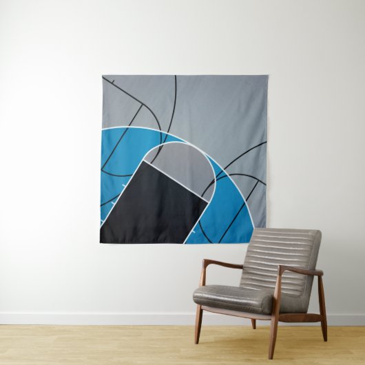 Coole Basketballarmatur Wandteppich (Beispiel (Horizontal))