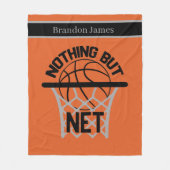 coole Basketballsportler Fleecedecke (Vorderseite)