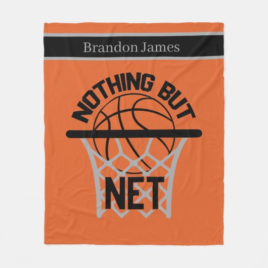 coole Basketballsportler Fleecedecke (Vorderseite)