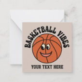 coole Basketballsportvillen fügen Text hinzu Mitteilungskarte (Vorderseite)