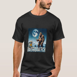 Coole Bassfischerei und Bassquatch-Mondlicht-Abent T-Shirt