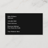 Coole Bau- und Schweißdienstleistungen Visitenkarte (Rückseite)