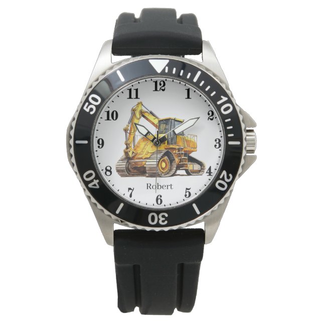 Coole Bauarbeiter Armbanduhr (Vorderseite)