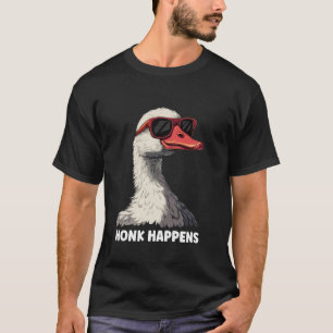 Coole Bauernhof-Tier-Farmhouse-Honk-kommt-vor-Gans T-Shirt