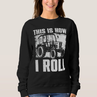 Coole Bauerntrappe Kunst für Männer Frauen Traktor Sweatshirt