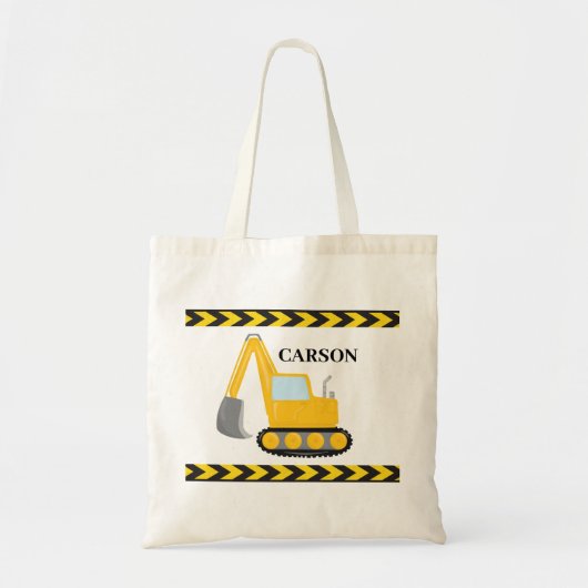 Coole Baufahrzeug-Baggerkids Tragetasche (Vorne)