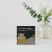 Coole Baukarten Quadratische Visitenkarte (Stehend Vorderseite)