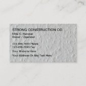 Coole Baukarten Visitenkarte (Vorderseite)