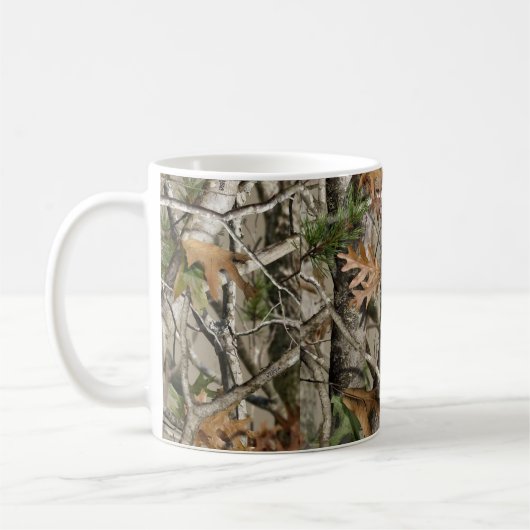 Coole Baum-Camouflage-wirkliche Kaffeetasse (Links)