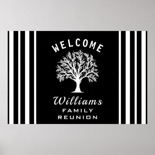 Coole Baumstraße Reise Sommerurlaub Familie Wieder Poster (Vorne)