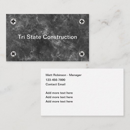 Coole Bauschnürkarten Visitenkarte (Vorne/Hinten)