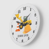 coole Baustempel Große Wanduhr (Winkel)