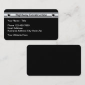 Coole Bauweise Umbau einfacher Visitenkarten Visitenkarte (Vorne/Hinten)