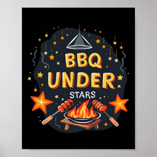 Coole Bbq-Kostüme unter Sternen für Jungen und Mäd Poster