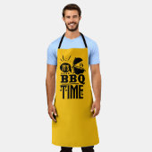 Coole BBQ-Zeit Wortkunst  Schürze (Getragen)