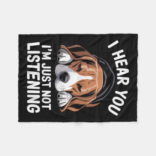 Coole Beagle-Gestaltung für Männer Frauen Hund gea Fleecedecke (Vorderseite (Horizontal))