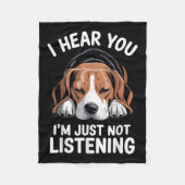 Coole Beagle-Gestaltung für Männer Frauen Hund gea Fleecedecke (Vorderseite)