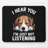 Coole Beagle-Gestaltung für Männer Frauen Hund gea Mousepad (Vorne)