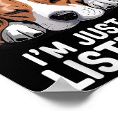 Coole Beagle-Gestaltung für Männer Frauen Hund gea Poster (Ecke)