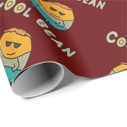 Coole Bean Geschenkpapier (Rolleneckpunkt)