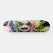Coole beängstigende Alien Ungeheuer Cat Girls Skat Skateboard (Horizontal)
