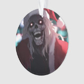 Coole Beängstigende Creepy Skull Santa Claus Xmas Ornament (Vorderseite)