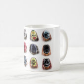 Coole Beängstigende Masken Kaffeetasse (VorderseiteRechts)