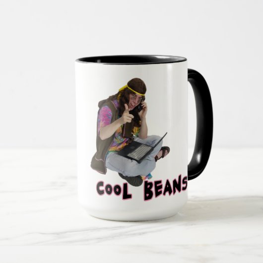 COOLE BEANS Ringer-Tasse Tasse (VorderseiteRechts)