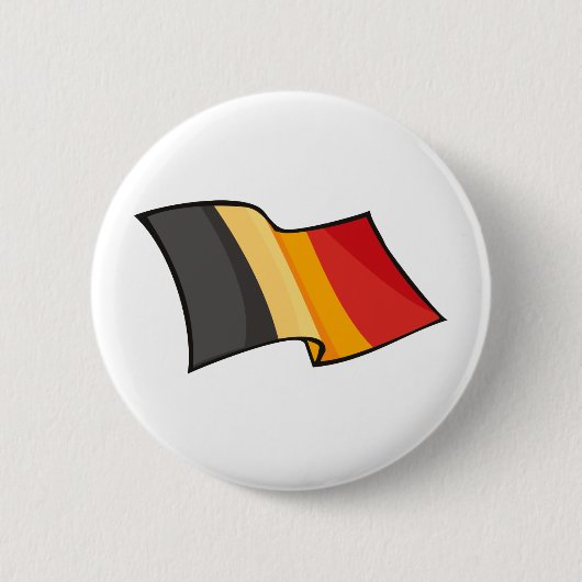 Coole Belgien-Flagge Button (Vorderseite)