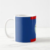 Coole Belize-Flagge Kaffeetasse (Links)