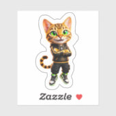Coole Bengal-Katzen-Sammlung Aufkleber (Blatt)