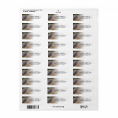 Coole, benutzerdefinierte Adressetiketten für Moto (Vorne)