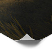 Coole Bergwelt KI Art Poster (Ecke)