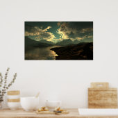 Coole Bergwolken Poster (Küche)