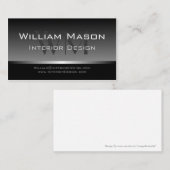 Coole Berufliche Bus-Karte Grau & Silver Strip Visitenkarte (Vorne/Hinten)