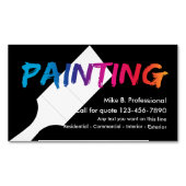 Coole Berufliche Maler-Magnetkarten Magnetische Visitenkarte (Vorderseite)