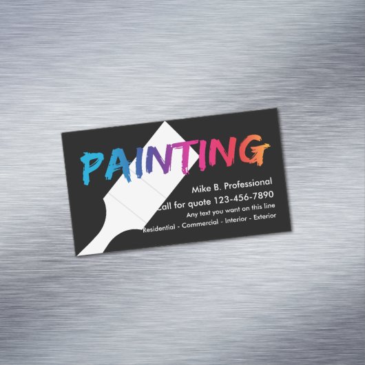 Coole Berufliche Maler-Magnetkarten Magnetische Visitenkarte (Beispiel)
